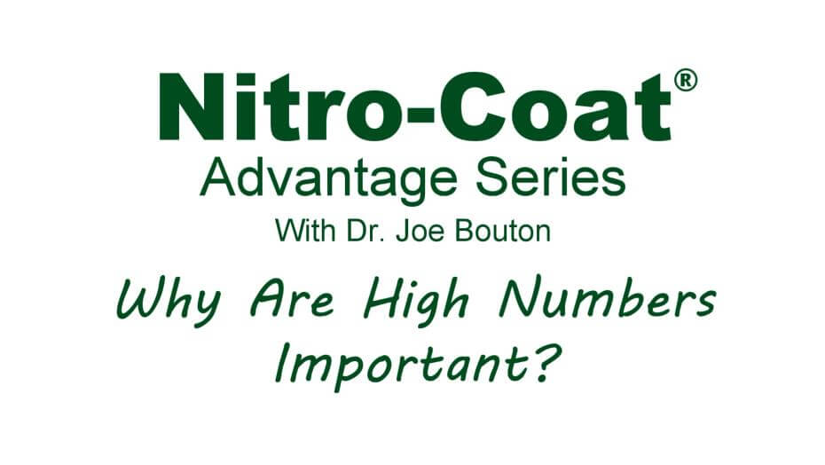 Title card for the Nitro-Coat Advantage Series - Part 3 with Dr. Joe Bouton discussing rhizobium.