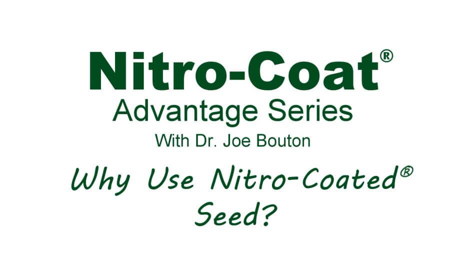 Title card for the Nitro-Coat Advantage Series - Part 6 with Dr. Joe Bouton discussing rhizobium.